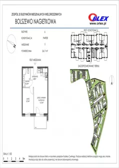 2 pokoje, mieszkanie 34,17 m², parter, oferta nr 6/11, Nagietkowa, Bolszewo, ul. Nagietkowa