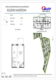 2 pokoje, mieszkanie 34,17 m², piętro 3, oferta nr  6/40, Nagietkowa, Bolszewo, ul. Nagietkowa