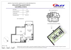 3 pokoje, mieszkanie 47,47 m², piętro 1, oferta nr Bud.12.M.10, Osiedle Władysławowo, Władysławowo, ul. Morelowa