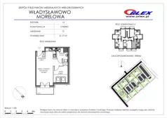 2 pokoje, mieszkanie 31,77 m², piętro 2, oferta nr Bud.14.M.12, Osiedle Władysławowo, Władysławowo, ul. Morelowa