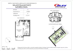 2 pokoje, mieszkanie 31,75 m², piętro 2, oferta nr Bud.16.M.12, Osiedle Władysławowo, Władysławowo, ul. Morelowa