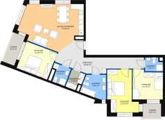 4 pokoje, mieszkanie 103,51 m², piętro 2, oferta nr 4, Wałbrzyska 21, Warszawa, Mokotów, Służew, ul. Wałbrzyska 21