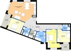 4 pokoje, mieszkanie 103,51 m², piętro 4, oferta nr 12, Wałbrzyska 21, Warszawa, Mokotów, Służew, ul. Wałbrzyska 21