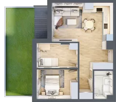 3 pokoje, mieszkanie 53,75 m², parter, oferta nr 3, Pod Klonami 11, Mińsk Mazowiecki, ul. Klonowa 27b