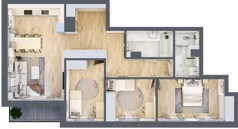 4 pokoje, mieszkanie 84,42 m², piętro 2, oferta nr 13, Pod Klonami 11, Mińsk Mazowiecki, ul. Klonowa 27b