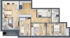 4 pokoje, mieszkanie 84,29 m², piętro 3, oferta nr 20, Pod Klonami 11, Mińsk Mazowiecki, ul. Klonowa 27b