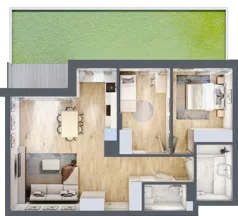 3 pokoje, mieszkanie 67,11 m², piętro 2, oferta nr 54, Pod Klonami 11, Mińsk Mazowiecki, ul. Klonowa 27b