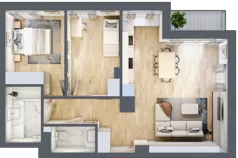 3 pokoje, mieszkanie 67,54 m², piętro 2, oferta nr 51, Pod Klonami 11, Mińsk Mazowiecki, ul. Klonowa 27b