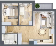 3 pokoje, mieszkanie 54,10 m², piętro 3, oferta nr 24, Pod Klonami 11, Mińsk Mazowiecki, ul. Klonowa 27b