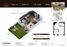 2 pokoje, mieszkanie 37,38 m², parter, oferta nr C10, Daszyńskiego Square etap II, Mińsk Mazowiecki, ul. Ignacego Daszyńskiego