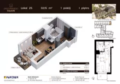 1 pokój, mieszkanie 32,15 m², piętro 1, oferta nr C25, Daszyńskiego Square etap II, Mińsk Mazowiecki, ul. Ignacego Daszyńskiego