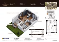 2 pokoje, mieszkanie 47,29 m², parter, oferta nr C4, Daszyńskiego Square etap II, Mińsk Mazowiecki, ul. Ignacego Daszyńskiego