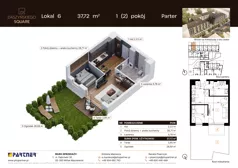 2 pokoje, mieszkanie 36,13 m², piętro 4, oferta nr C60, Daszyńskiego Square etap II, Mińsk Mazowiecki, ul. Ignacego Daszyńskiego