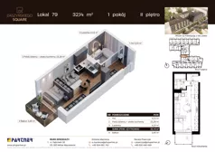 1 pokój, mieszkanie 32,14 m², piętro 2, oferta nr D79, Daszyńskiego Square etap II, Mińsk Mazowiecki, ul. Ignacego Daszyńskiego