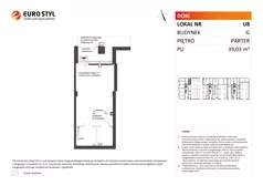 Lokal użytkowy 39,03 m², oferta nr G/U8, DOKI Living -  lokale usługowe, Gdańsk, Śródmieście, ul. Aleja Doki