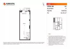Lokal użytkowy 54,78 m², oferta nr H/U1, DOKI Living -  lokale usługowe, Gdańsk, Śródmieście, ul. Aleja Doki
