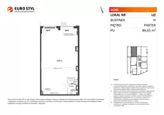 Lokal użytkowy 86,65 m², oferta nr H/U2, DOKI Living -  lokale usługowe, Gdańsk, Śródmieście, ul. Aleja Doki