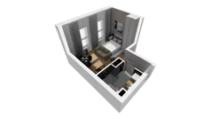 Lokal użytkowy 26,17 m², oferta nr A/201, Esencja - lokale usługowe, Gdańsk, Śródmieście, Dolne Miasto, ul. Kamienna Grobla / Jałmużnicza