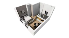Lokal użytkowy 26,17 m², oferta nr A/201, Esencja - lokale usługowe, Gdańsk, Śródmieście, Dolne Miasto, ul. Kamienna Grobla / Jałmużnicza