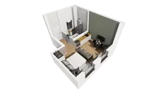 Lokal użytkowy 26,17 m², oferta nr A/201, Esencja - lokale usługowe, Gdańsk, Śródmieście, Dolne Miasto, ul. Kamienna Grobla / Jałmużnicza