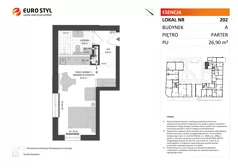 Lokal użytkowy 26,90 m², oferta nr A/202, Esencja - lokale usługowe, Gdańsk, Śródmieście, Dolne Miasto, ul. Kamienna Grobla / Jałmużnicza