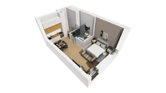 Lokal użytkowy 39,48 m², oferta nr A/203, Esencja - lokale usługowe, Gdańsk, Śródmieście, Dolne Miasto, ul. Kamienna Grobla / Jałmużnicza