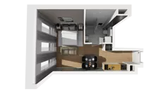 Lokal użytkowy 26,84 m², oferta nr A/204, Esencja - lokale usługowe, Gdańsk, Śródmieście, Dolne Miasto, ul. Kamienna Grobla / Jałmużnicza
