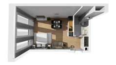 Lokal użytkowy 31,98 m², oferta nr A/206, Esencja - lokale usługowe, Gdańsk, Śródmieście, Dolne Miasto, ul. Kamienna Grobla / Jałmużnicza