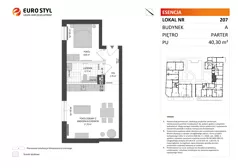 Lokal użytkowy 40,30 m², oferta nr A/207, Esencja - lokale usługowe, Gdańsk, Śródmieście, Dolne Miasto, ul. Kamienna Grobla / Jałmużnicza