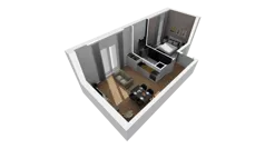 Lokal użytkowy 40,30 m², oferta nr A/207, Esencja - lokale usługowe, Gdańsk, Śródmieście, Dolne Miasto, ul. Kamienna Grobla / Jałmużnicza