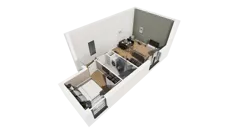Lokal użytkowy 40,30 m², oferta nr A/207, Esencja - lokale usługowe, Gdańsk, Śródmieście, Dolne Miasto, ul. Kamienna Grobla / Jałmużnicza