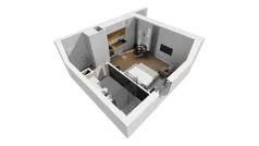 Lokal użytkowy 30,71 m², oferta nr A/209, Esencja - lokale usługowe, Gdańsk, Śródmieście, Dolne Miasto, ul. Kamienna Grobla / Jałmużnicza