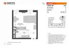 Lokal użytkowy 26,08 m², oferta nr A/210, Esencja - lokale usługowe, Gdańsk, Śródmieście, Dolne Miasto, ul. Kamienna Grobla / Jałmużnicza