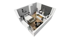 Lokal użytkowy 26,08 m², oferta nr A/210, Esencja - lokale usługowe, Gdańsk, Śródmieście, Dolne Miasto, ul. Kamienna Grobla / Jałmużnicza