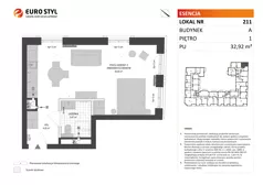 Lokal użytkowy 32,92 m², oferta nr A/211, Esencja - lokale usługowe, Gdańsk, Śródmieście, Dolne Miasto, ul. Kamienna Grobla / Jałmużnicza