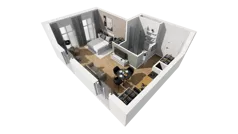 Lokal użytkowy 32,92 m², oferta nr A/211, Esencja - lokale usługowe, Gdańsk, Śródmieście, Dolne Miasto, ul. Kamienna Grobla / Jałmużnicza
