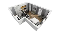 Lokal użytkowy 32,92 m², oferta nr A/211, Esencja - lokale usługowe, Gdańsk, Śródmieście, Dolne Miasto, ul. Kamienna Grobla / Jałmużnicza