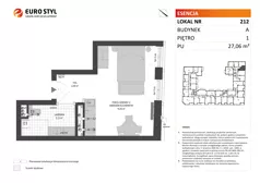 Lokal użytkowy 27,06 m², oferta nr A/212, Esencja - lokale usługowe, Gdańsk, Śródmieście, Dolne Miasto, ul. Kamienna Grobla / Jałmużnicza