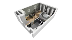 Lokal użytkowy 40,40 m², oferta nr A/213, Esencja - lokale usługowe, Gdańsk, Śródmieście, Dolne Miasto, ul. Kamienna Grobla / Jałmużnicza