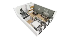 Lokal użytkowy 40,40 m², oferta nr A/213, Esencja - lokale usługowe, Gdańsk, Śródmieście, Dolne Miasto, ul. Kamienna Grobla / Jałmużnicza