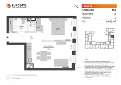 Lokal użytkowy 39,02 m², oferta nr A/214, Esencja - lokale usługowe, Gdańsk, Śródmieście, Dolne Miasto, ul. Kamienna Grobla / Jałmużnicza