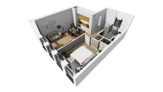 Lokal użytkowy 39,02 m², oferta nr A/214, Esencja - lokale usługowe, Gdańsk, Śródmieście, Dolne Miasto, ul. Kamienna Grobla / Jałmużnicza