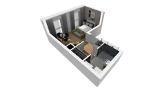 Lokal użytkowy 25,15 m², oferta nr A/215, Esencja - lokale usługowe, Gdańsk, Śródmieście, Dolne Miasto, ul. Kamienna Grobla / Jałmużnicza