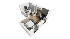 Lokal użytkowy 25,15 m², oferta nr A/215, Esencja - lokale usługowe, Gdańsk, Śródmieście, Dolne Miasto, ul. Kamienna Grobla / Jałmużnicza