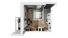Lokal użytkowy 30,71 m², oferta nr A/217, Esencja - lokale usługowe, Gdańsk, Śródmieście, Dolne Miasto, ul. Kamienna Grobla / Jałmużnicza