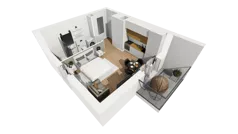 Lokal użytkowy 30,71 m², oferta nr A/217, Esencja - lokale usługowe, Gdańsk, Śródmieście, Dolne Miasto, ul. Kamienna Grobla / Jałmużnicza