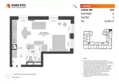 Lokal użytkowy 32,98 m², oferta nr A/219, Esencja - lokale usługowe, Gdańsk, Śródmieście, Dolne Miasto, ul. Kamienna Grobla / Jałmużnicza