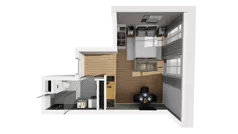 Lokal użytkowy 27,07 m², oferta nr A/220, Esencja - lokale usługowe, Gdańsk, Śródmieście, Dolne Miasto, ul. Kamienna Grobla / Jałmużnicza