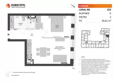 Lokal użytkowy 39,01 m², oferta nr A/222, Esencja - lokale usługowe, Gdańsk, Śródmieście, Dolne Miasto, ul. Kamienna Grobla / Jałmużnicza