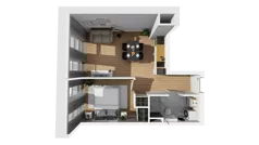 Lokal użytkowy 39,01 m², oferta nr A/222, Esencja - lokale usługowe, Gdańsk, Śródmieście, Dolne Miasto, ul. Kamienna Grobla / Jałmużnicza